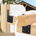 4 Pcs Joist Anchor Connector for 2"x 4" Post, Roof Tie Header Hanger for Outdoor House Carport Shed