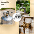 2 4 3 2 Pcs Outdoor Faucet Lock with Padlocks and Key, Water Spigot Lock, Stainless Steel, Anti-Theft Hose Bib Lock