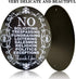 No Soliciting Sign for Home - No Trespassing Aluminum 5" X 4" Laser Engraving, Anodized Aluminum, Never Change Color