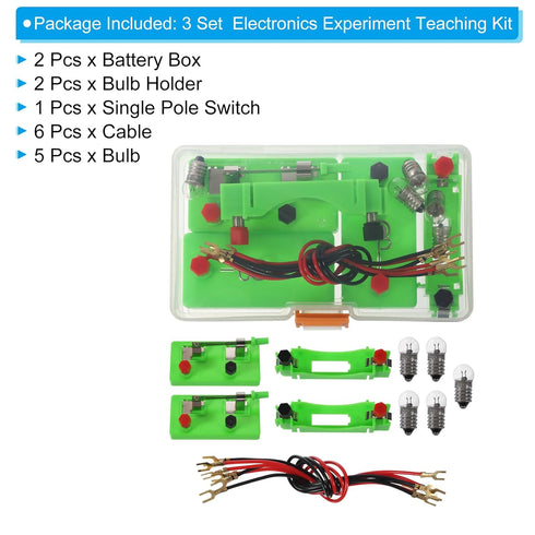 PATIKIL Physics Experiments Set, 3 Pcs Electricity Kits Circuits Electric Science Kit for Educational Learning