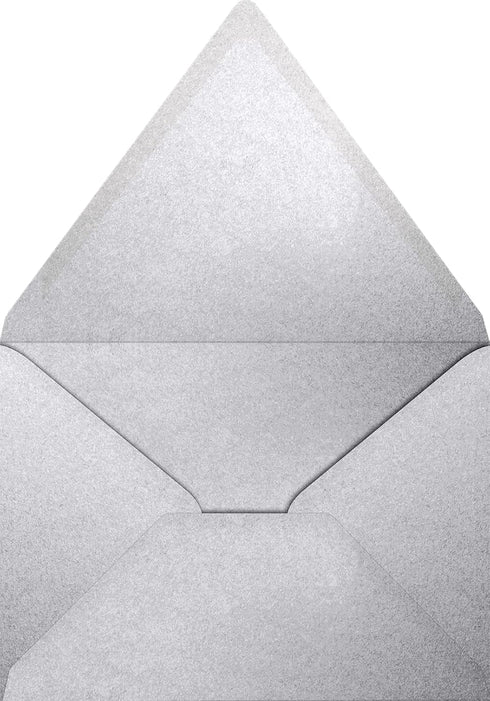 LUXPaper A7 Silver Metallic Envelopes, 50 Pack, Printable Contour Flap, Size 5 1/4 x 7 1/4