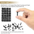 1285 Pieces M2 M3 M4 M5 Screws Nuts Washers Assortment Kit, Metric Screw Set, Fully Machine Thread (Black)