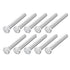 Hex Bolts (M8-1.25x70mm) 10Pcs, 304 Stainless Steel Coarse Fully Threaded Hex Head Screw Bolts for Furniture