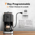 Indoor Digital Light Timer, 7 Day Programmable Plug in Outlet Timer, 2 Grounded Outlets for Lamps