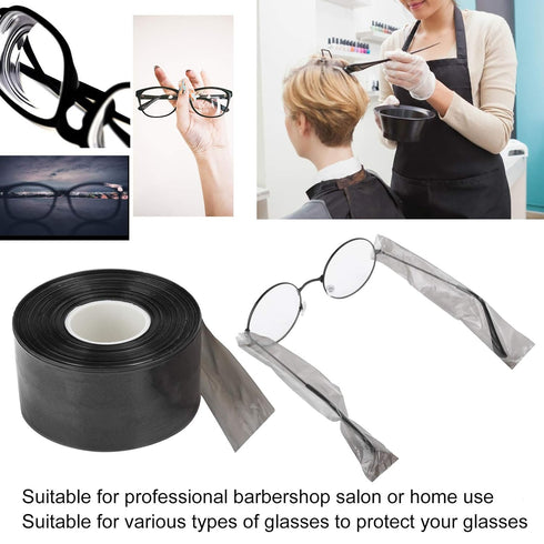 Hair Dye Glasses Leg Sleeve Case, Disposable Salon Barber Protectors for Hair Dye Tool in Tattoo Salon