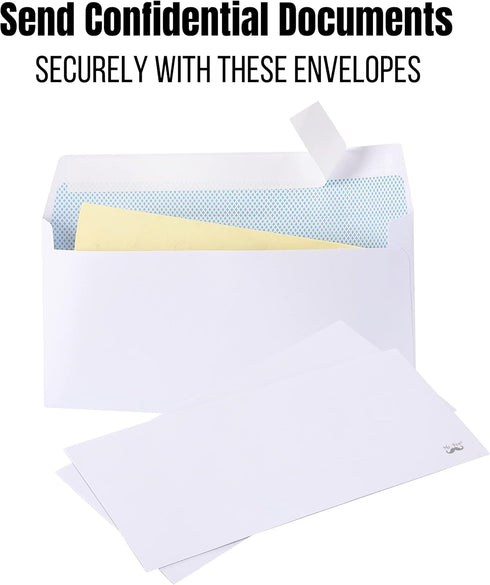 Mr. Pen- Security Envelopes #10, 50 Pack, Self Seal Business Envelopes, Peel and Seal Security Envelopes