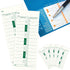 Chuangdi 1000 1 3.5 9 Inches Pieces Time Cards Side Time Clock Cards x Green Print Time Sheets for Employees Weekly