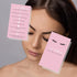 Lash Extension Aftercare Instructions Cards, 50 Pack, 2x3.5" Business Card Size, Pink Card Design