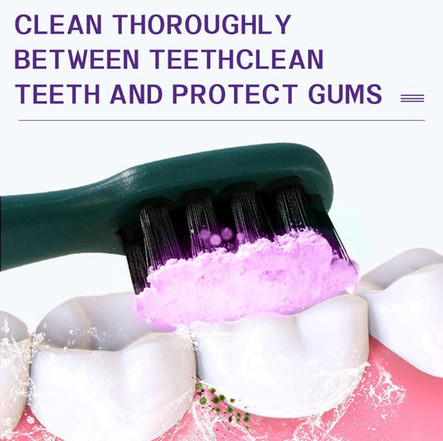 (1) Purple Teeth Whitening Powder,Mint Fresh Breath,Stain Removal,Fluoride Free Dental Care for Sensitive Teeth & Long