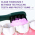 (1) Purple Teeth Whitening Powder,Mint Fresh Breath,Stain Removal,Fluoride Free Dental Care for Sensitive Teeth & Long