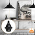 Zevnico 8 Pack E26 E27 Bulb Light Sockets, Black Medium Screw Base with Shade Ring, Retro Period Style Edison Lamp