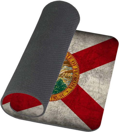 Cute Rectangle Mouse Pad - Florida State Flag Non-Slip Rubber Gaming Mousepad for Computers, Laptop