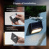 Glow2 Luminara Solar Step Lights - Weatherproof Outdoor Stair Lighting, Solar-Powered Deck Lights for Patio, Garden