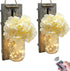 YI LIGHTING Set of 2 - Rustic Wall Sconces - Mason Jars Sconce with