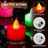 72 Pack Coume Flameless Tea Light Candle Wedding Flameless Flickering LED Battery Operated Candle for Sweetest Day