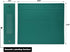 Carstens 4-Inch Heavy Duty 3-Ring Binder - Teal, Side Opening, Waterproof Cover, No Pockets, Holds 600 Sheets, 12-Count