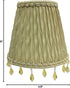 CSO-1036-5AGL 3 5 4.5, Royal Designs, Inc. Beaded Ruche Pleat Empire Chandelier Shade with Designer Trim, x x Antique