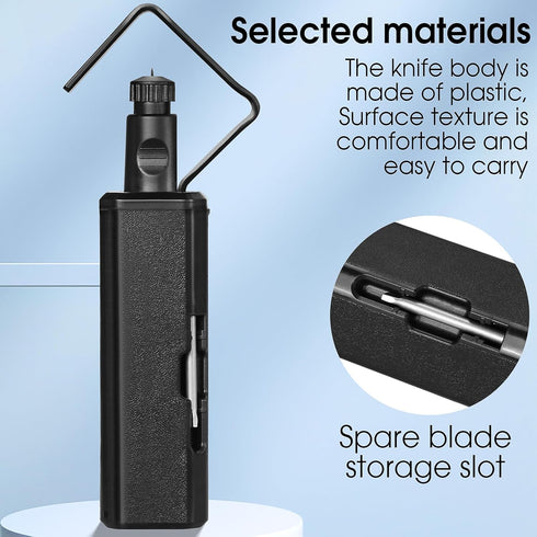 A-1940 circular optical cable stripping knife for 19-40mm cable stripper Fiber optic sheath stripper Vertical and horizontal With 1 spare blade for Cable Jackets - 3/4" to 1 5/8"Diameter cutting tool