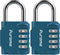 Puroma 2 Pack Combination Lock, 4 Digit Waterproof Padlock for School Gym Locker, Toolbox, Gate Storage
