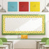 Whaline 32.8Ft Summer Bee Bulletin Board Border, Yellow Bee Honeycomb Die Cut Trim for Party Supplies