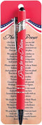 Retractable Ballpoint Ink Pen - 2-in-1 Metal Patriotic Our Nations Prayer with Stylus