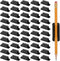 AOZUO 50 Pack Adhesive Pencil Holders for Desk, Silicone Flexible Adhesive Pen Holder