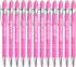 PASISIBICK 12 Pieces Pink Motivational Quotes Snarky Screen Touch Ballpoint Pens, Black Ink, Office Scriptures (Pink)