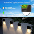 (2) Solar Step Lights Outdoor, Solar Powered Stair Lights Outdoor Waterproof for Front Step, Yard, Patio, Porch, Fence