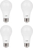 LUNO A19 Dimmable LED Bulb, 11W (75W Equivalent), 1100 Lumens, 5000K Daylight, Medium Base E26, UL & Energy Star, 4-Pack