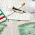 Outus 144 Pieces Golf Pencils, HB Half Pencils with Eraser, 3.5 Inch Mini Pencils for Kids, Baby Shower, School