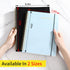 SUNEE Meeting Notebook with Sticky Tabs, 160 Pages A4 Size Project Planner for Note Taking and Office Organization