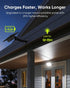 1000 299 4000mAh IP65 JACKYLED Lumens LED Solar Lights Outdoor Bright Solar Dusk to Dawn Light with Battery, Waterproof