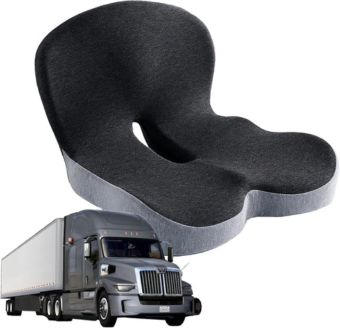 Herdusa Memory Foam Seat Cushion for Truck Drivers Car Seat & Office Chairs