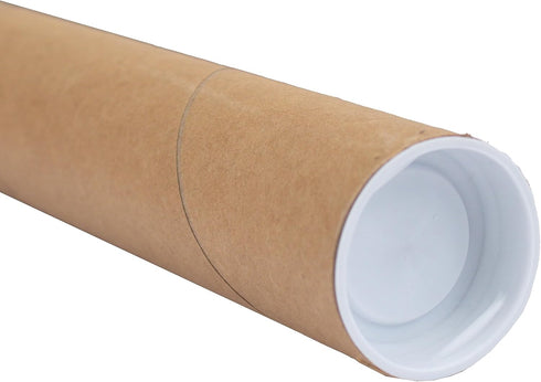 MagicWater Supply Mailing Tube - 1.5 in x 6 in - Kraft - 1 Pack for Shipping and Storage of Crafts, Posters, and