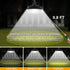 (2 Pack), 16.4ft IP65 Solar Powered LED Pendant Lights with Remote Adjustable Solar Panel and Cord, Waterproof