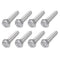 Hex Bolts 8Pcs (3/8-16x1-1/2") - 304 Stainless Steel UNC Fully Threaded Hex Head Screw Bolt for Furniture Repair, Silver