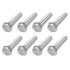 Hex Bolts 8Pcs (3/8-16x1-1/2") - 304 Stainless Steel UNC Fully Threaded Hex Head Screw Bolt for Furniture Repair, Silver