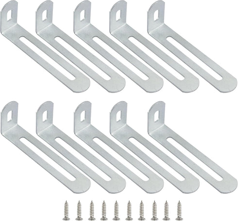 AUXBC 3"x1.2"x0.6"Adjustable Right Angle Brackets Metal L Bracket Heavy Duty 90 Degree Corner