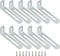 AUXBC 3"x1.2"x0.6"Adjustable Right Angle Brackets Metal L Bracket Heavy Duty 90 Degree Corner