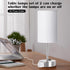 ZJOJO Table Lamp for Bedroom Set of 2, Small Bedside Lamps with 3 Way Dimmable Rocker Switch and AC Outlet, Nightstand