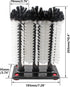 3 Commercial 10.2"x7.3"x3.7" Bonsicoky Long Brush Bar Glass Washer with Suction Base, Brush Cleaner Bristle Brush