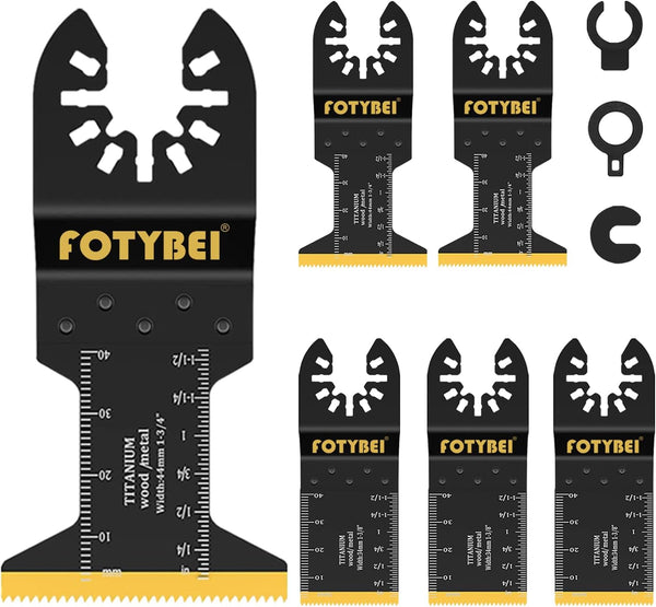 Titanium Oscillating Multi Tool Blades, Fit Dewalt, Bosch, Milwaukee, for Wood, Metal, Plastic Cutting