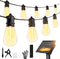 Minetom 34FT Solar String Lights Outdoor Waterproof, 9 LED S14 Shatterproof Bulb,