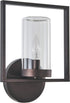 1 13" Transitional Light Rubbed Bronze Outdoor/Indoor Wall Sconce Tall