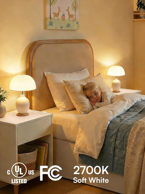 A19 Dimmable Bulbs, E26 Bulbs 60 2700K, 800 Lightbulbs, 9W, 120V, 15,000 4 Pack TJOY LED Light Led Watt Equivalent