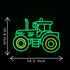 Green Tractor Neon Sign LED Farm Tractor Night Light for Boys Room, Kids Bedroom, Birthday Party, Tractor Wall Decor