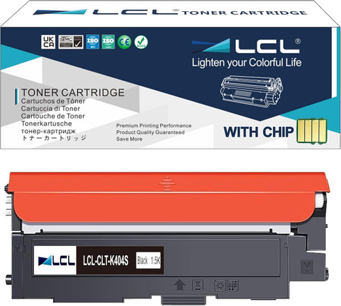 LCL Compatible Toner Cartridge Replacement for Samsung CLT-K404S for SL-C430 SL-C480 Series (1-Pack Black)