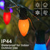 C7 Bulbs, 25 Pack Bulbs E12/C7 5 PASUTO Christmas Replacement Multicolor Ceramic Light for Christmas Outdoor Indoor