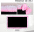 32"-38" Lovely Cute Computer Monitor Cover with Lovely Cute Elastic Pen Pocket Bow-knot TV LCD Screen Monitor