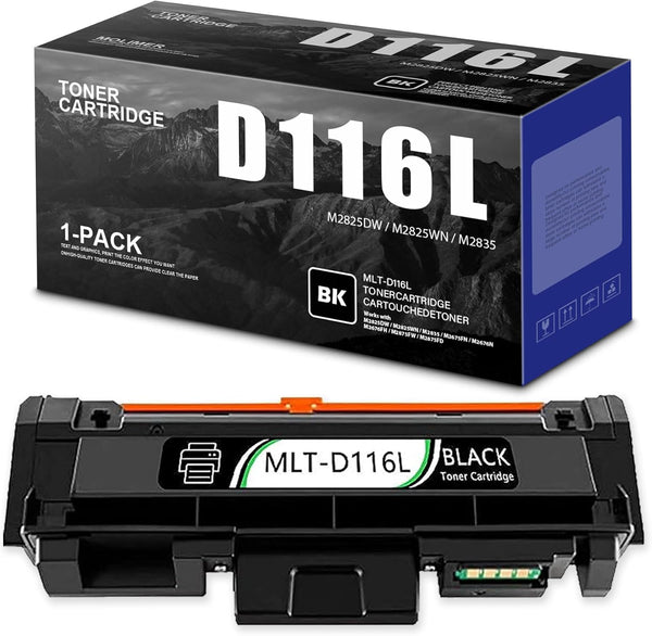 MLT-D116L Toner Cartridge Replacement for Samsung MLT-D116L (1 Pack, Black) to use with SL-M2625D SL-M2825DW SL-M2835DW